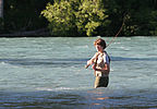 Tommy fishing the Russian River Tommy fishing the Russian River