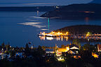 Night View of Tadoussac Village from Campground - TJG Night View of Tadoussac Village from Campground - TJG