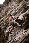Dad following Clear Creek Canyon 5.10 - AJG Dad following Clear Creek Canyon 5.10 - AJG