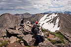 Lunchtime crowd at summit of Mt. Ida Lunchtime crowd at summit of Mt. Ida