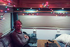 Herb in RV with XMAS Lights Herb in RV with XMAS Lights