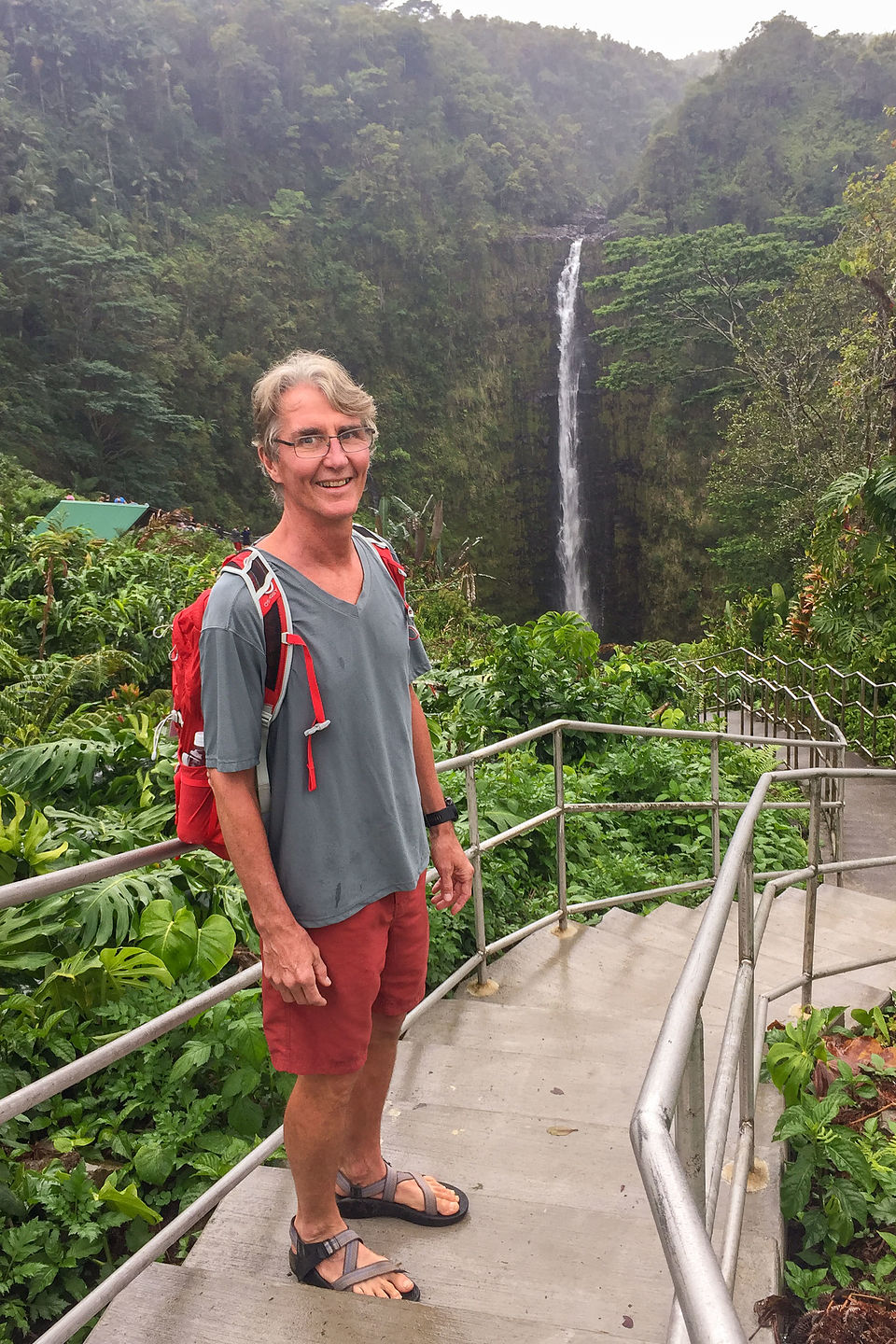 Herb at Akaka Fall viewpoint