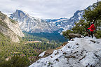 Lolo contemplating the awesomeness of Yosemite Lolo contemplating the awesomeness of Yosemite