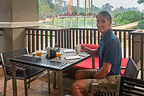 Herb enjoying breakfast at Le Meridien Chiang Rai Resort Herb enjoying breakfast at Le Meridien Chiang Rai Resort