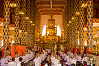 Ordination of young monks at Wat Suan Dok Ordination of young monks at Wat Suan Dok