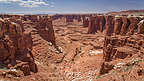 Monument Basin and the "white caps" of the White Rim Trail Monument Basin and the "white caps" of the White Rim Trail