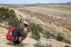 Herb enjoying the view of the Strike Valley Herb enjoying the view of the Strike Valley