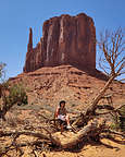 Taking a break on the backside of West Mitten Taking a break on the backside of West Mitten
