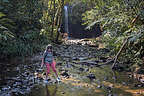 Stream crossing near Caveman Falls Stream crossing near Caveman Falls