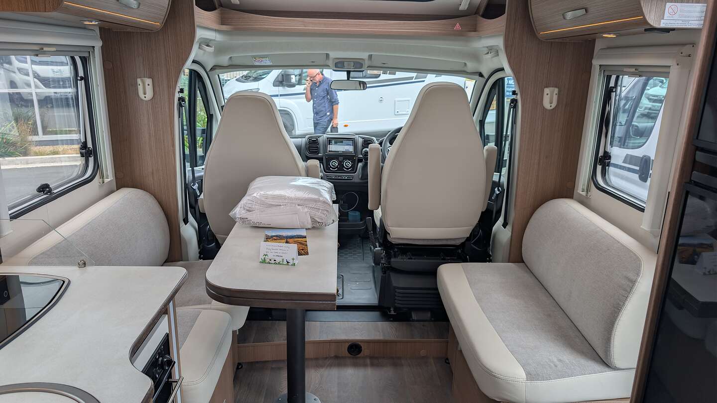 Interior of our van